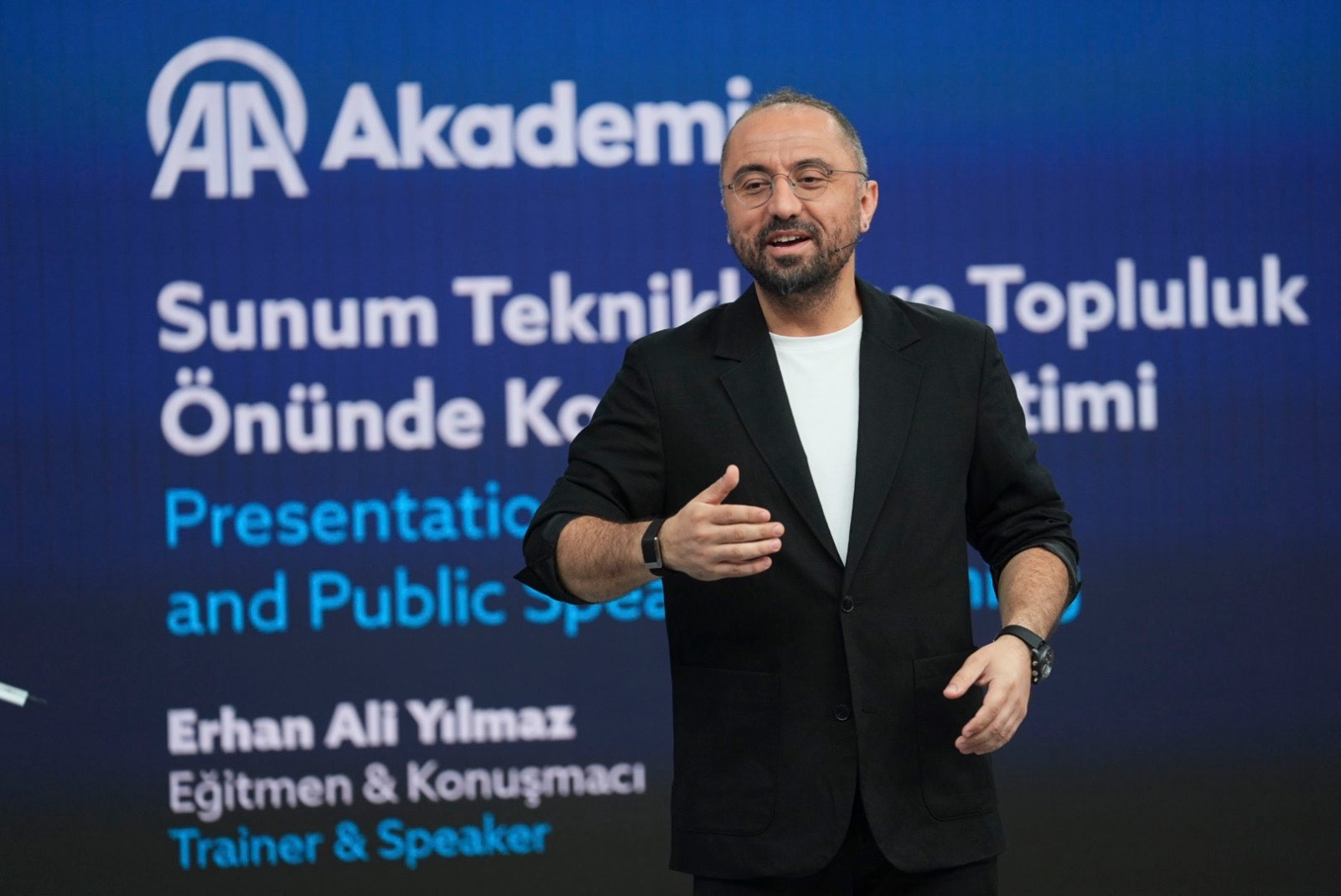 Anadolu Ajansı AA Haber Akademisi sunum teknikleri ve topluluk önünde konuşma eğitimi